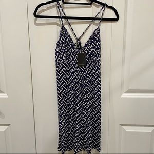 Tart Dress - Navy/White